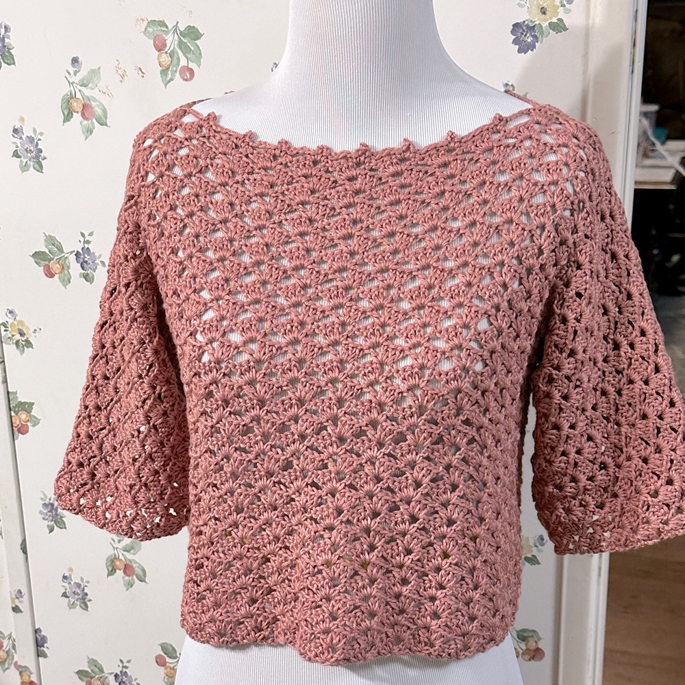 Handmade crochet crop top